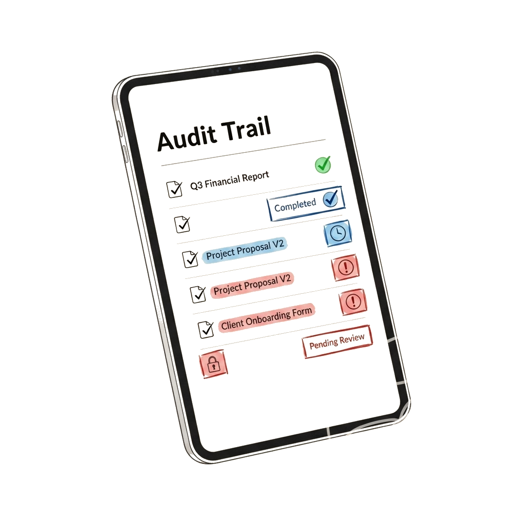 Sign: a signer completing fields in the browser